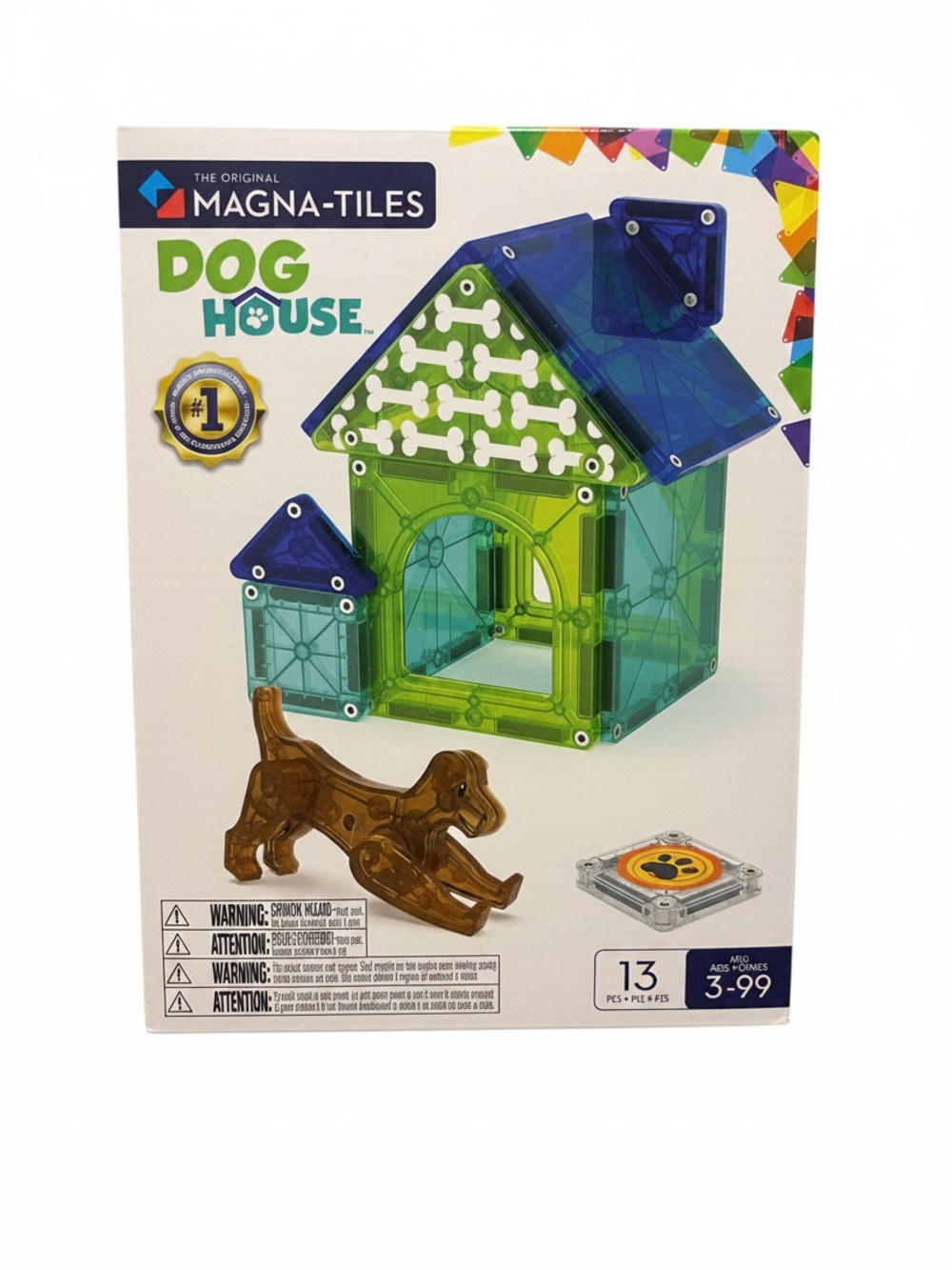 Magna-Tiles Dog House Building Set - Green - Picture 2 of 2